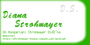 diana strohmayer business card